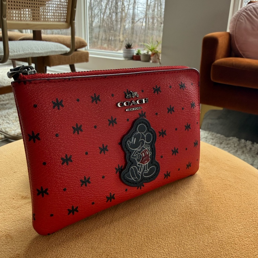 Coach x Disney Mickey Mouse Wristlet